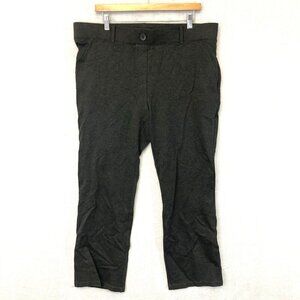 Betabrand Straight Leg Pull On Pants 1XP XL Petite Yoga Gray Stretch W0076-yp
